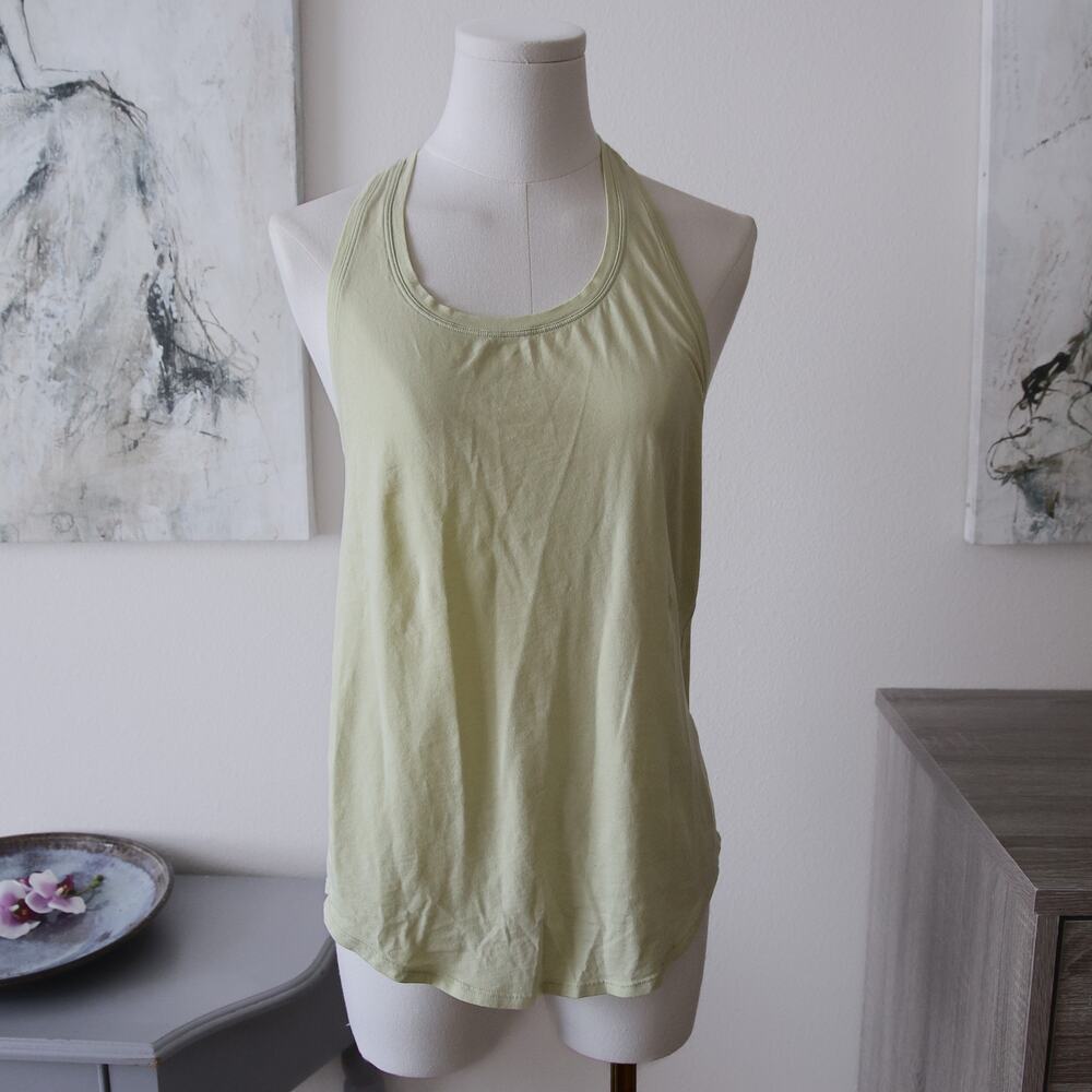 Lululemon yellow running top tank size 4